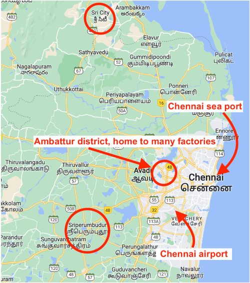 chennai map