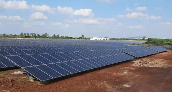 Hubballi Airport solar power plant