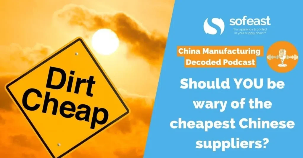 Should YOU be wary of the cheapest Chinese suppliers?
