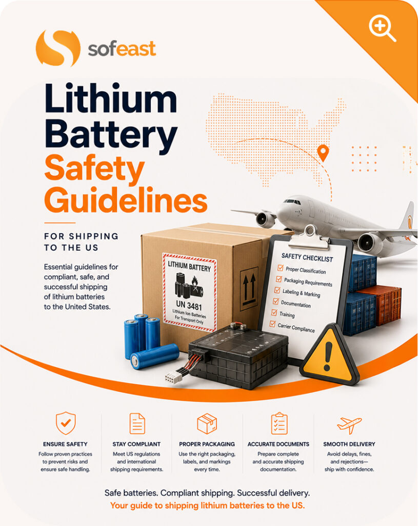Lithium battery safety guidelines for shipping to the US