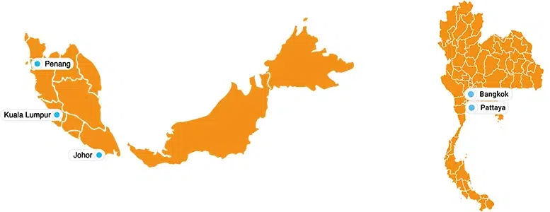 Malaysia and Thailand operating areas